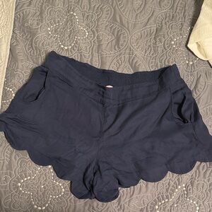 Lilly Pulitzer Navy Scalloped Shorts